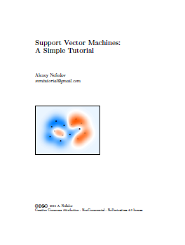 Title page of the tutorial on support vector machines by Alexey Nefedov